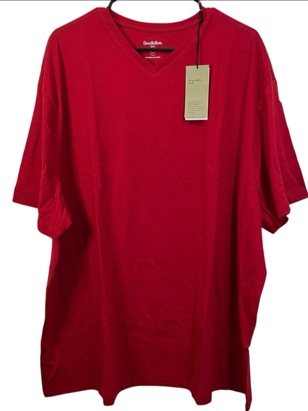 Target Goodfellow & Co Men's Red V-Neck Short Sleeve Tee